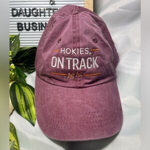 Virginia Tech Hokies On Track Hat Cap Adjustable Port & Company Maroon